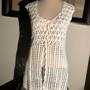 Cable and Gauge Romantic Crochet Vest